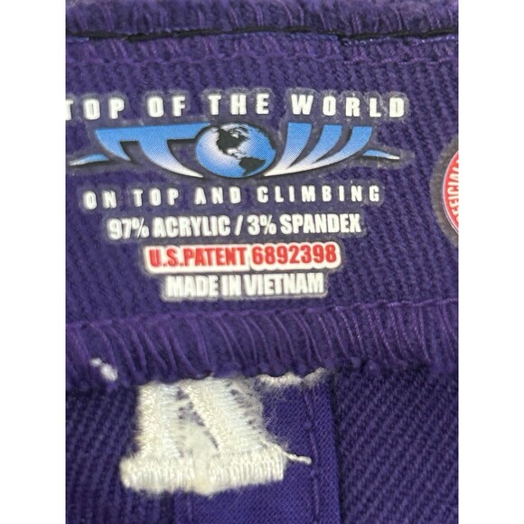 Top of the World Cap Hat Unisex One Fit Blue Kansas State Wildcats Licensed Cap - Picture 10 of 10